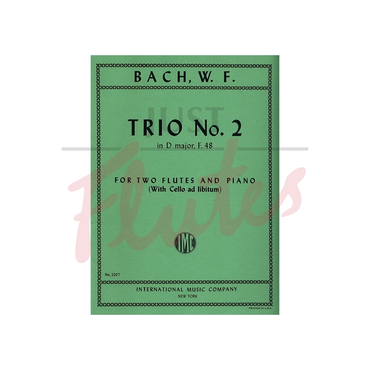 Trio No 2 in D major for Two Flutes and Piano